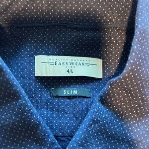 baby blue button down shirt